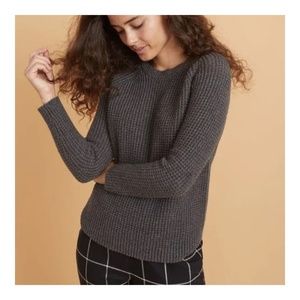 Marine Layer Delaney Pullover Knit Sweater in Charcoal Size Large